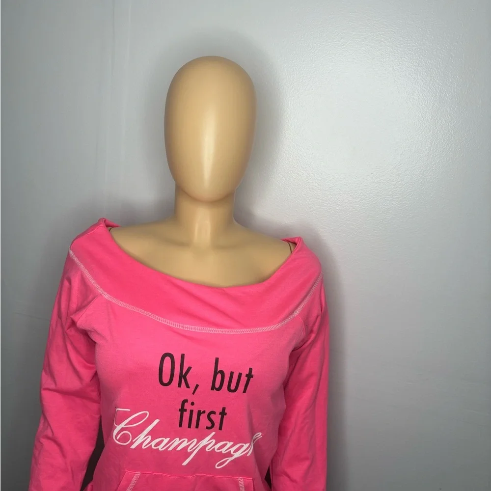 Love Pink Off-Shoulder Top